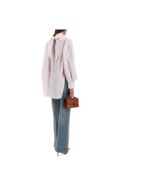 Victoria Beckham Gray Blouses