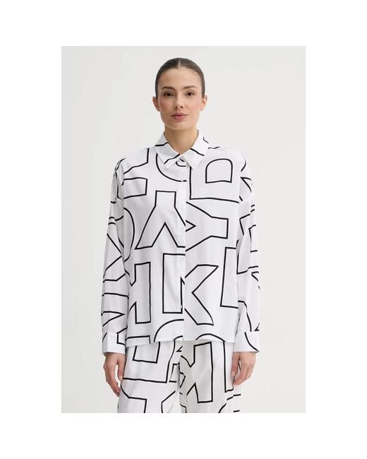 DKNY Pyjamaset Van Twee Delen in het White