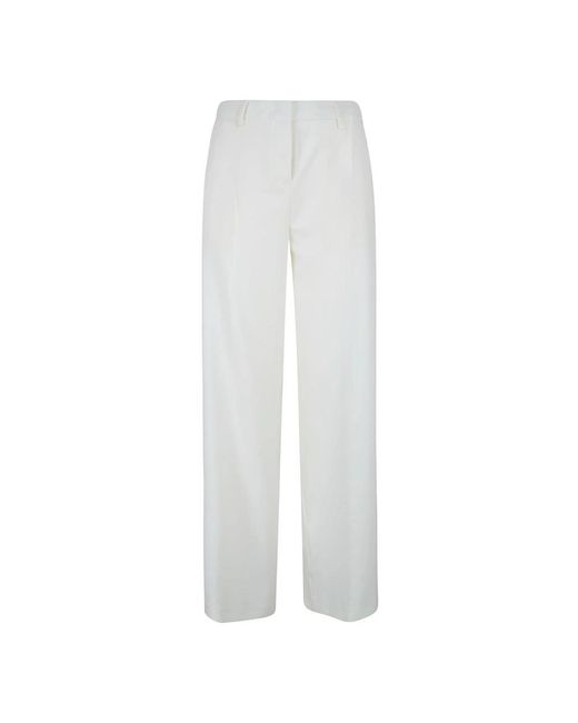 Fabiana Filippi White Wide Trousers