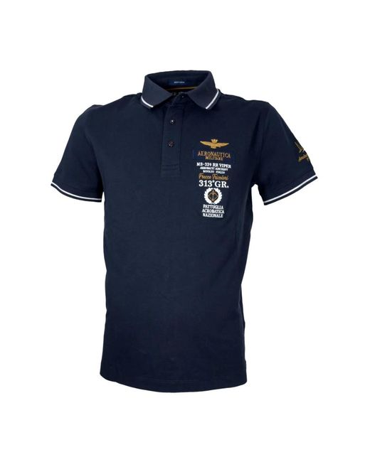 Polo Shirts di Aeronautica Militare in Blue da Uomo