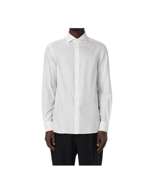 Emporio Armani White Casual Shirts for men