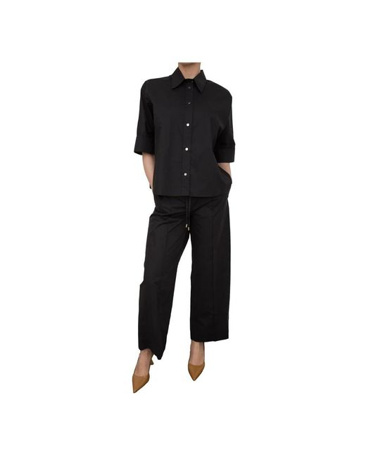 Liu Jo Overhemden ,Zwart ,Katoen Zwarte Shirt Voor Mannen in het Black