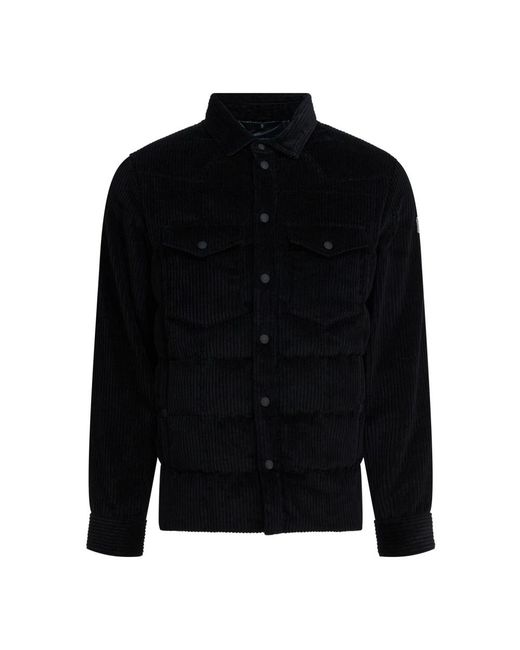 Moncler Jassen ,Zwart ,Katoen Gelt Shirt Jacket in het Black voor heren
