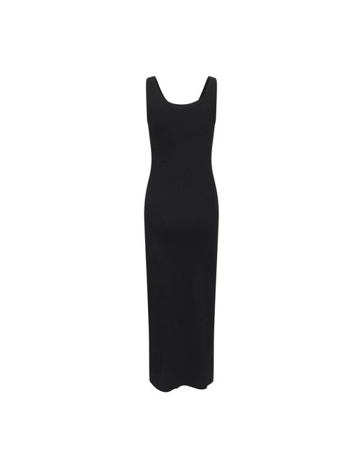 Gestuz Kleedjes ,Zwart ,Zwarte Logo Jurk Met Stijl Drew Gz in het Black