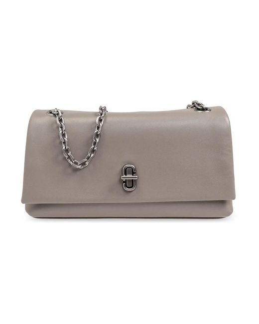 Marc Jacobs Accessoires ,Grijs ,Leer Leren Schoudertas Portemonnee in het Gray