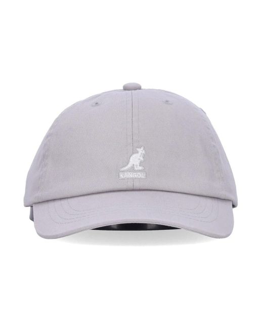 Kangol Accessoires ,Grijs ,Katoen Gebogen Klep Baseball Pet Moonstruck in het Gray voor heren