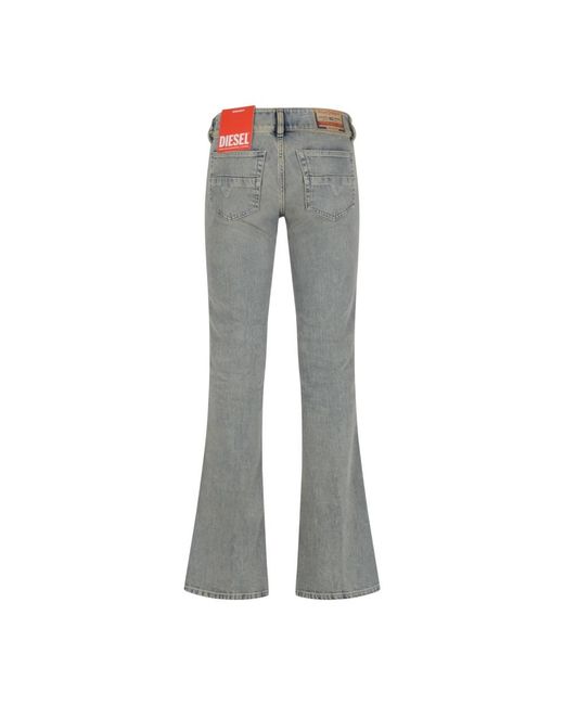 DIESEL Gray Flared Jeans