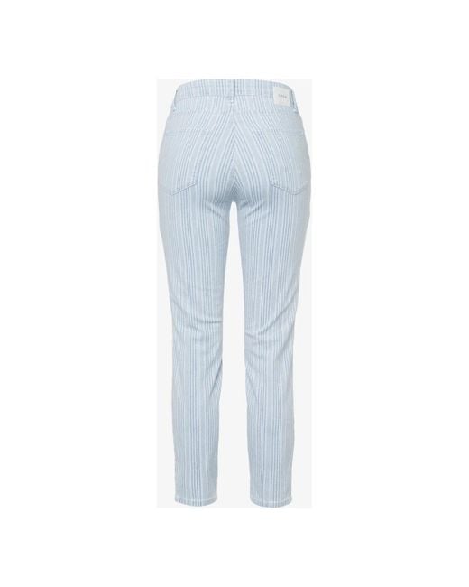 Brax Blue Moderne skinny fit jeans mit streifen