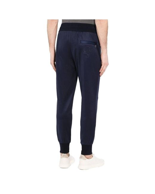 Dolce & Gabbana Silk Broeken in het Blue voor heren