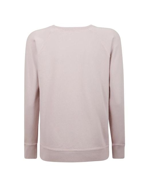 Isabel Marant Katoenen Sweatshirt Met Lange Mouwen En Logo in het Pink