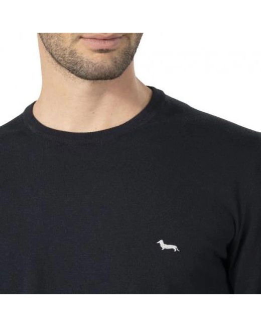 Harmont & Blaine Black Round-Neck Knitwear for men