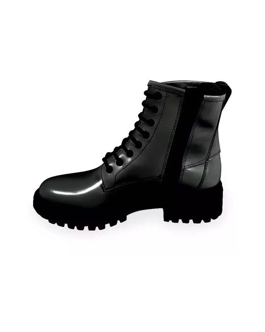 Boss Black Lace-Up Boots