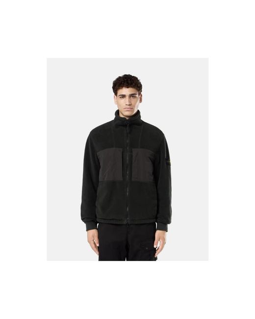 Stone Island Black Light Jackets for men