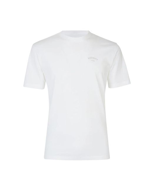 Eleventy Tops ,Wit ,Katoen T-Shirt Stampa in het White voor heren