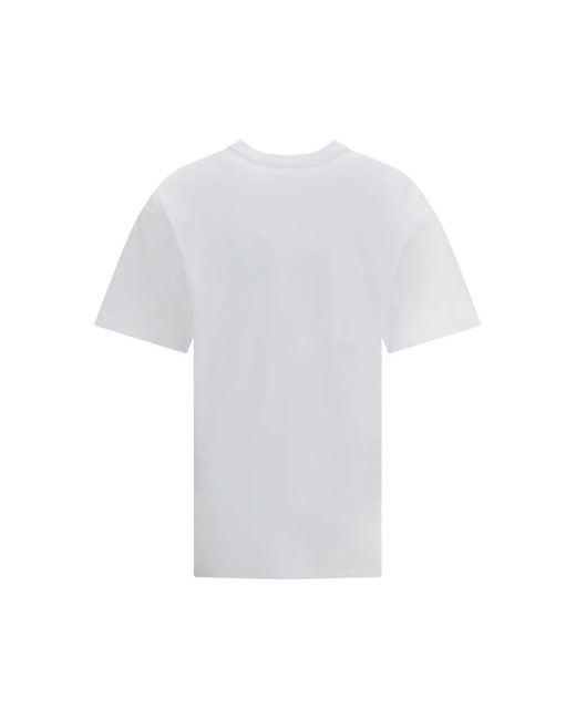 Camiseta De Punto De Algodón Con Estampado, Talla Gucci de color White