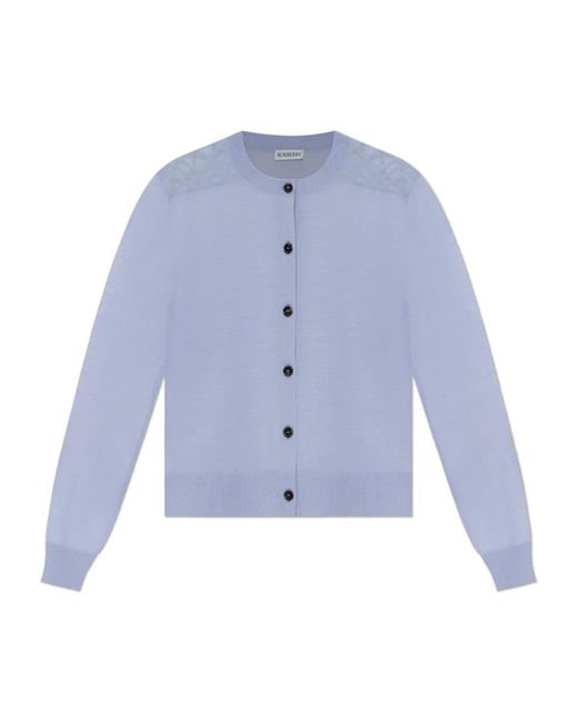 Cardigans Burberry de color Blue