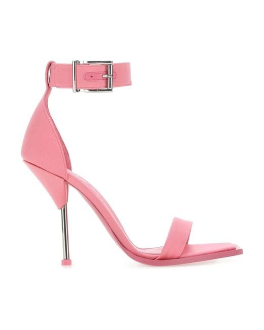 McQueen Pink High Heel Sandals