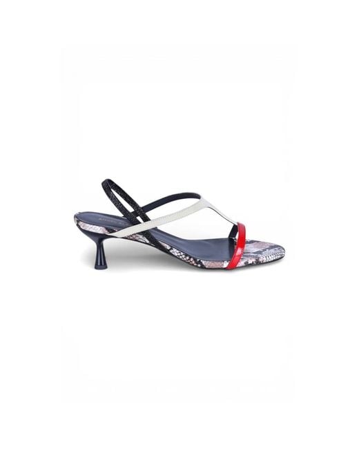 Angel Alarcon Blue High Heel Sandals