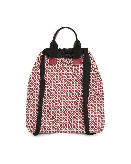 Dolce & Gabbana Red Logo Backpack for men