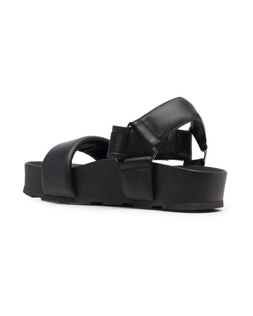 Vic Matié Black Casual schwarze flache sandalen,flat sandals