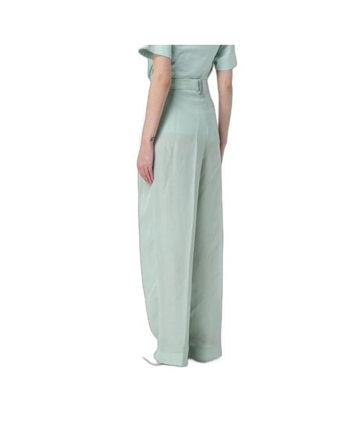 Fabiana Filippi Green Wide Trousers