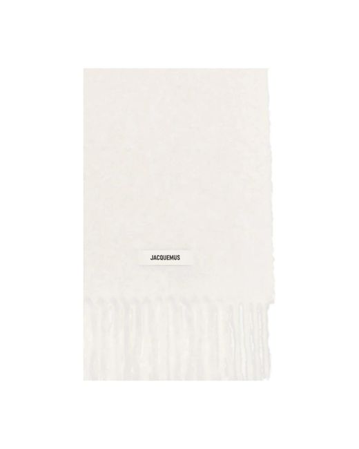 Jacquemus White Winter Scarves