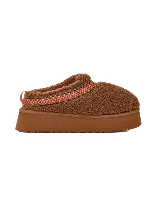 Ugg Schoenen ,Bruin ,Vlecht Heritage Slipper Elegant Comfort in het Brown