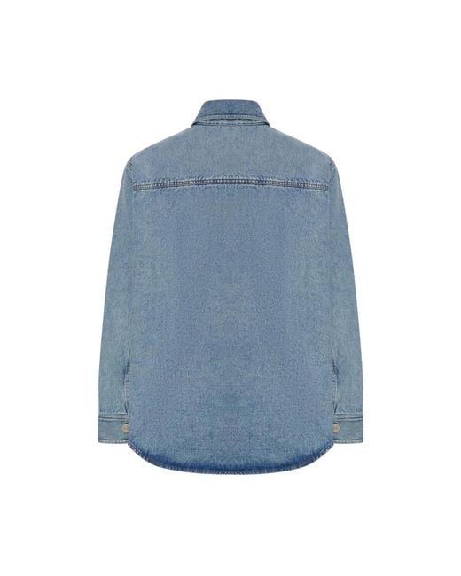 AMI Blue Denim Jackets for men