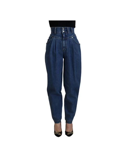 Dolce & Gabbana Blue Loose-Fit Jeans