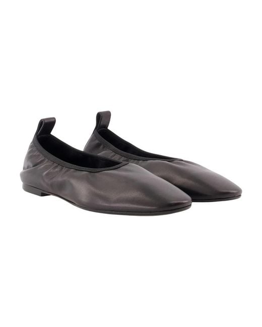 Aeyde Dex Ballerina's in het Black