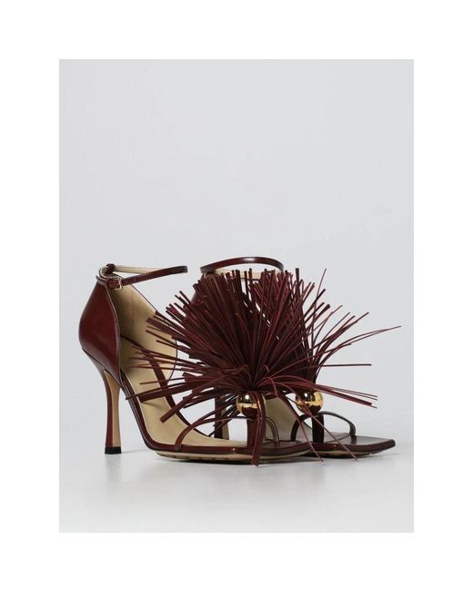 High Heel Sandals di Bottega Veneta in Brown