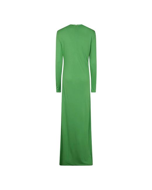 Tom Ford Kleedjes ,Groen ,Lange Mouw Slash Front Avondjurk in het Green