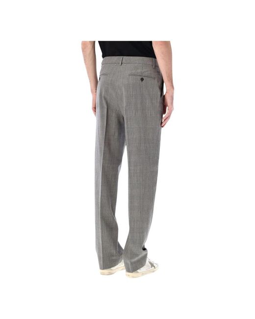 Golden Goose Deluxe Brand Gray Straight Trousers for men