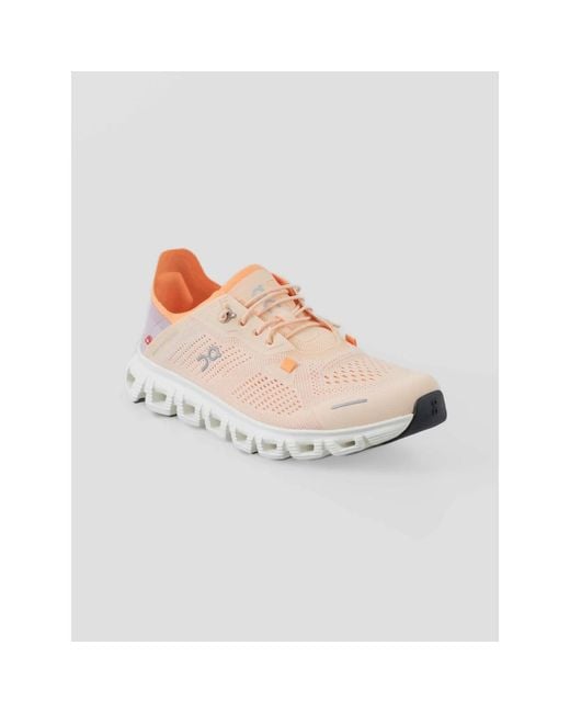 On Shoes Pink Cloud 6 Coast Damen Sneakers