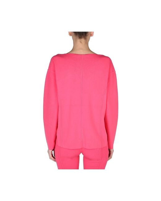 Helmut Lang Pink V-Neck Knitwear