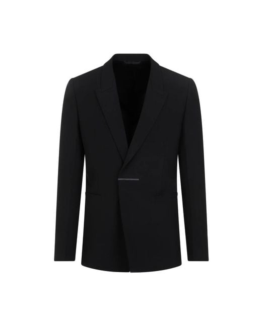 Givenchy Schwarze wolljacke stilvolle oberbekleidung in Black für Herren