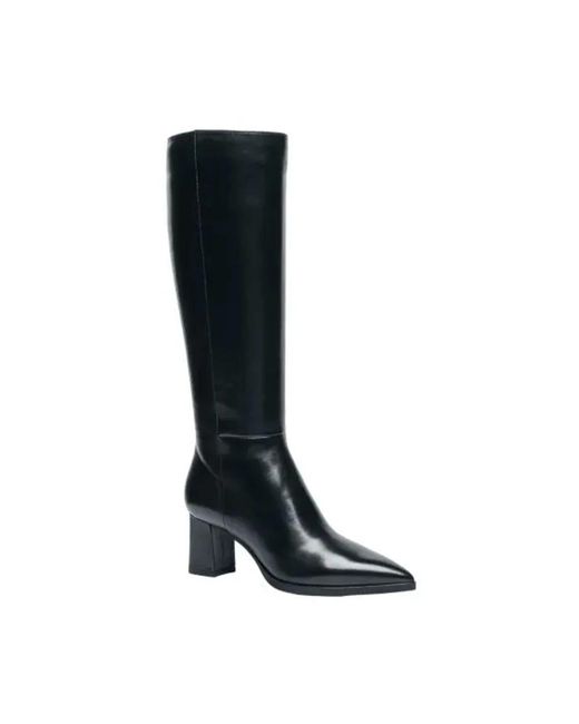 Santoni Black Heeled Boots