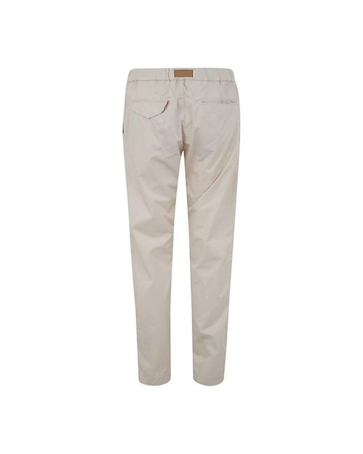 White Sand Gray Slim-Fit Trousers for men