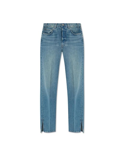 Anine Bing Blue Straight Jeans