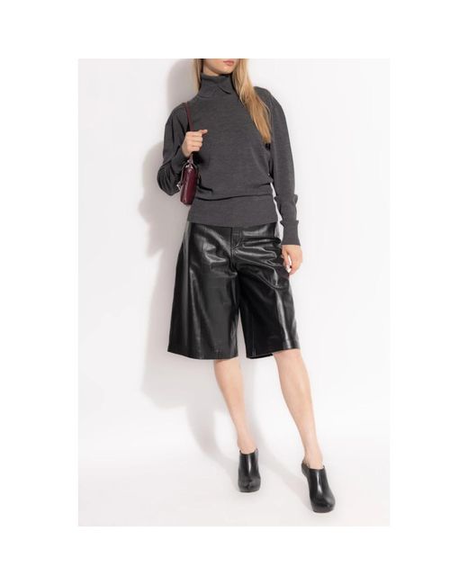 Burberry Truien & Vesten ,Grijs ,Wol Wollen Coltrui in het Gray