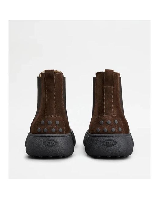 Tod's Brown Chelsea Boots for men