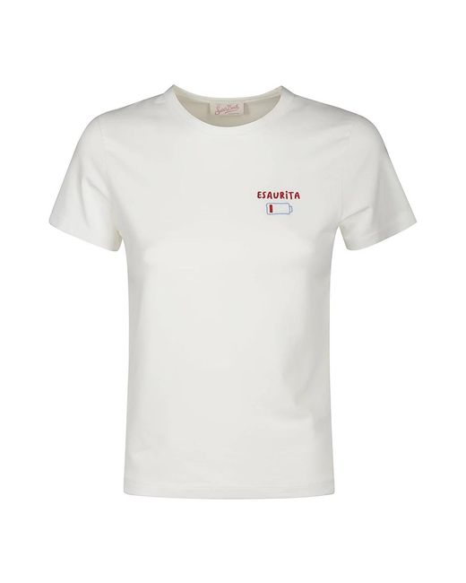Mc2 Saint Barth White T-Shirts