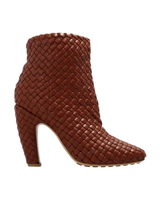 Bottega Veneta Brown Canalazzo Ankle Boots