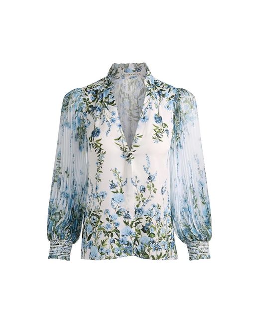 Alice + Olivia Ilan Blouse in het Blue