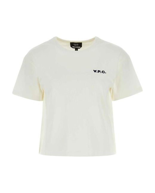 A.P.C. White Boxy petit t-shirt