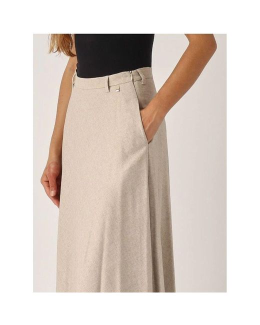 Maxi Skirts Herno de color Natural