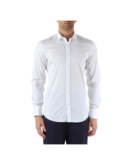 Camicia milano super slim fit cotone di Antony Morato in White da Uomo