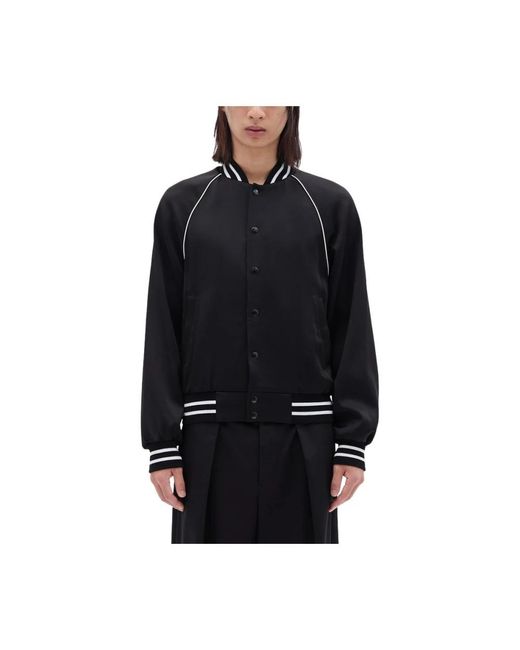 Ann Demeulemeester Black Bomber Jackets for men