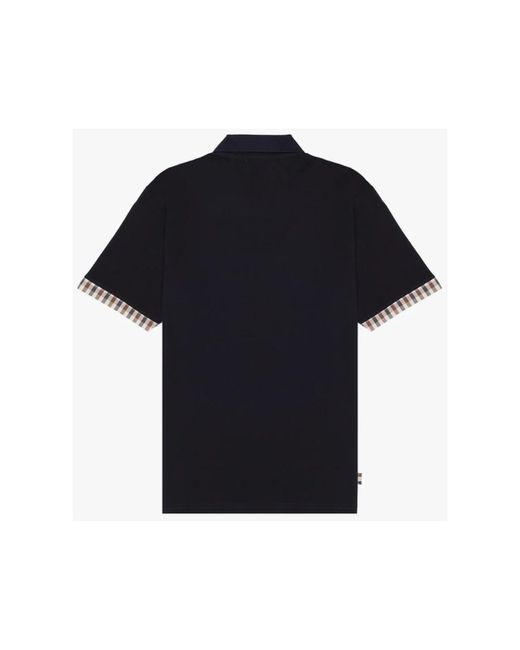 Polo Shirts Aquascutum de hombre de color Black