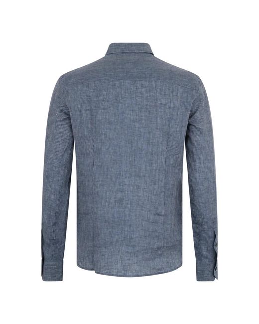 Moorer Blue Casual Shirts for men